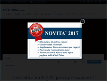Tablet Screenshot of albergovillamare.it